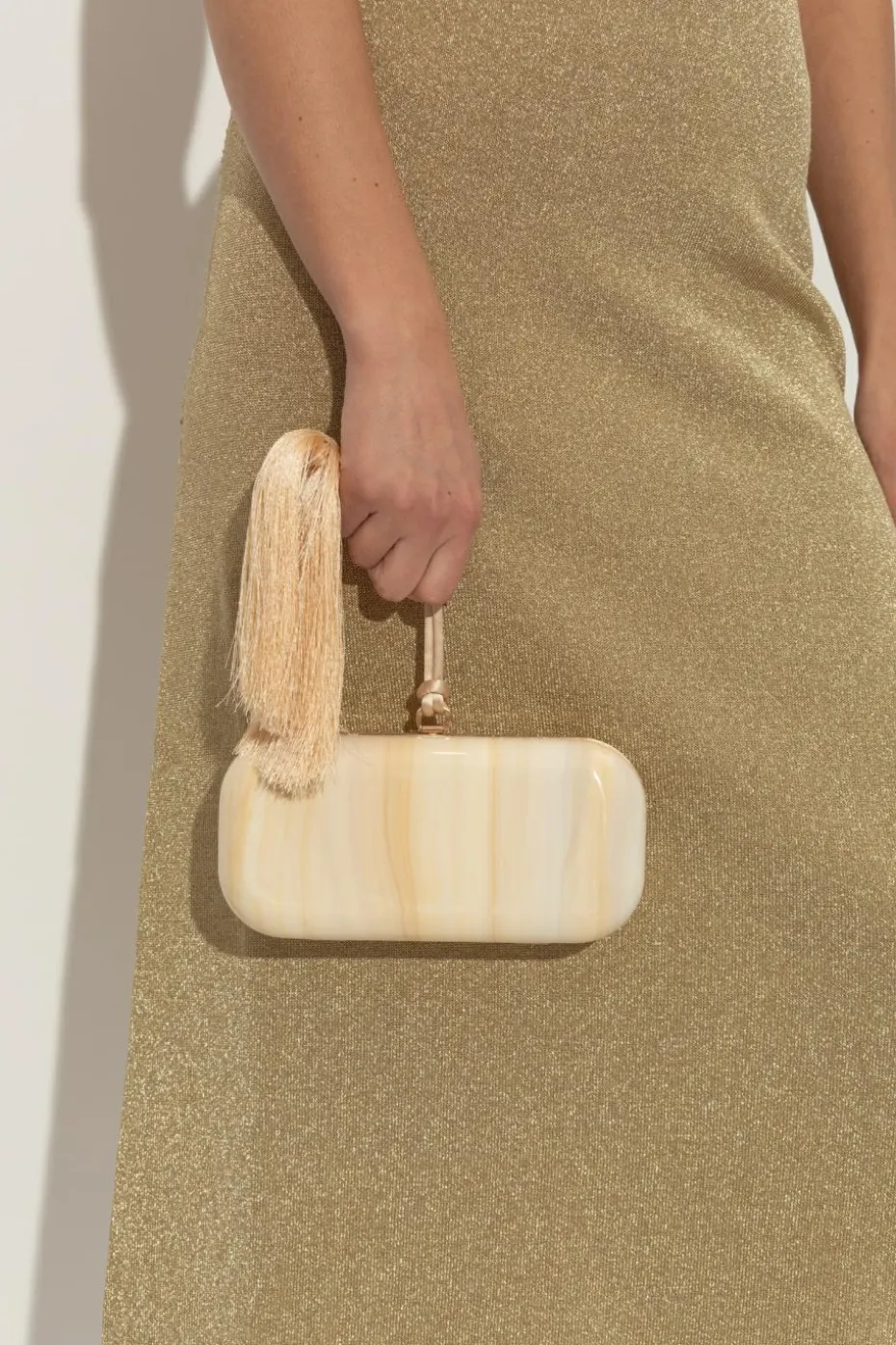 Cult Gaia cream Bag `Yasmin`