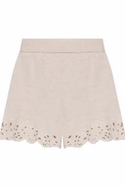 Cult Gaia cream "Shani" shorts