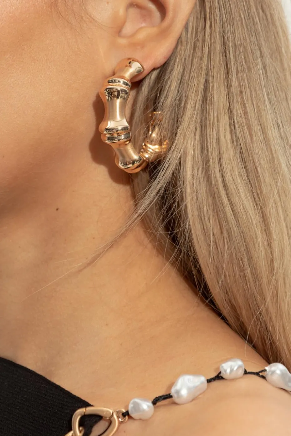 Cult Gaia GOLD "Bambu" earrings
