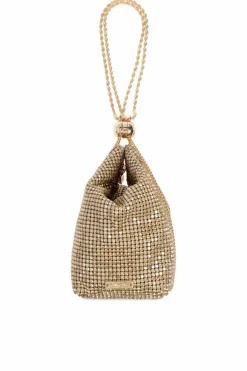 Cult Gaia GOLD Rue handbag with shimmering appliquƩs