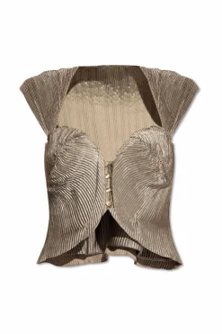 Cult Gaia GREEN Pleated top āMilliā