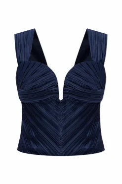 Cult Gaia NAVY BLUE Top "Kaitlin"