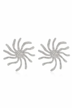 Cult Gaia SILVER "Nis" earrings