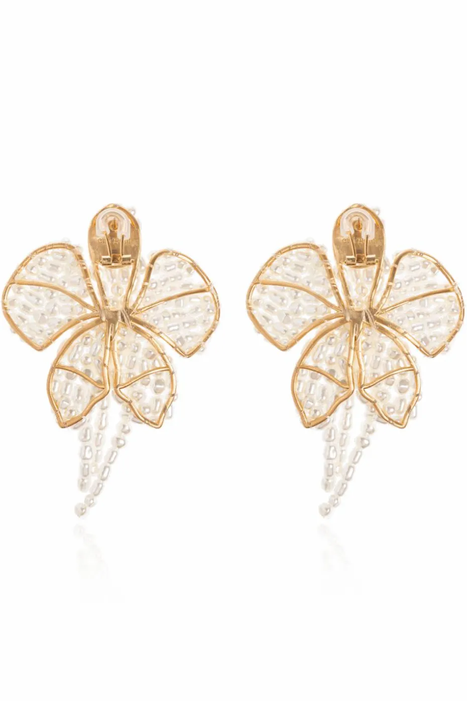 Cult Gaia WHITE Earrings "Amina"