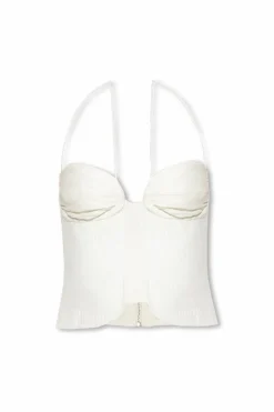 Cult Gaia WHITE ‘Habana’ corset