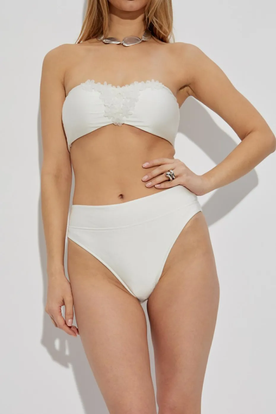 Cult Gaia WHITE Swimsuit top Ursula