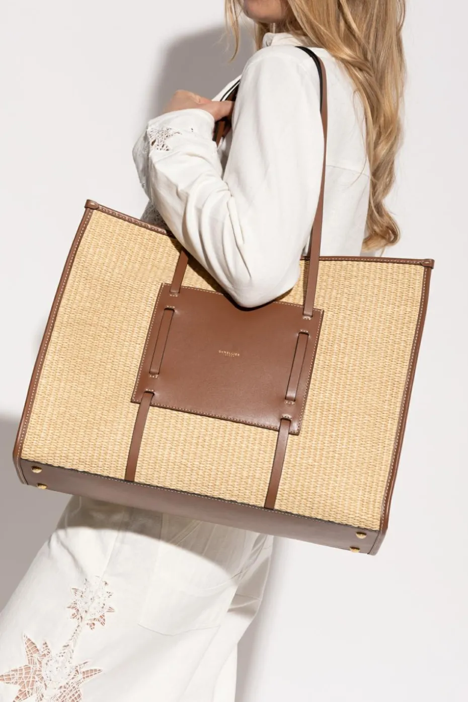 DeMellier beige "Capri Large" shopper bag