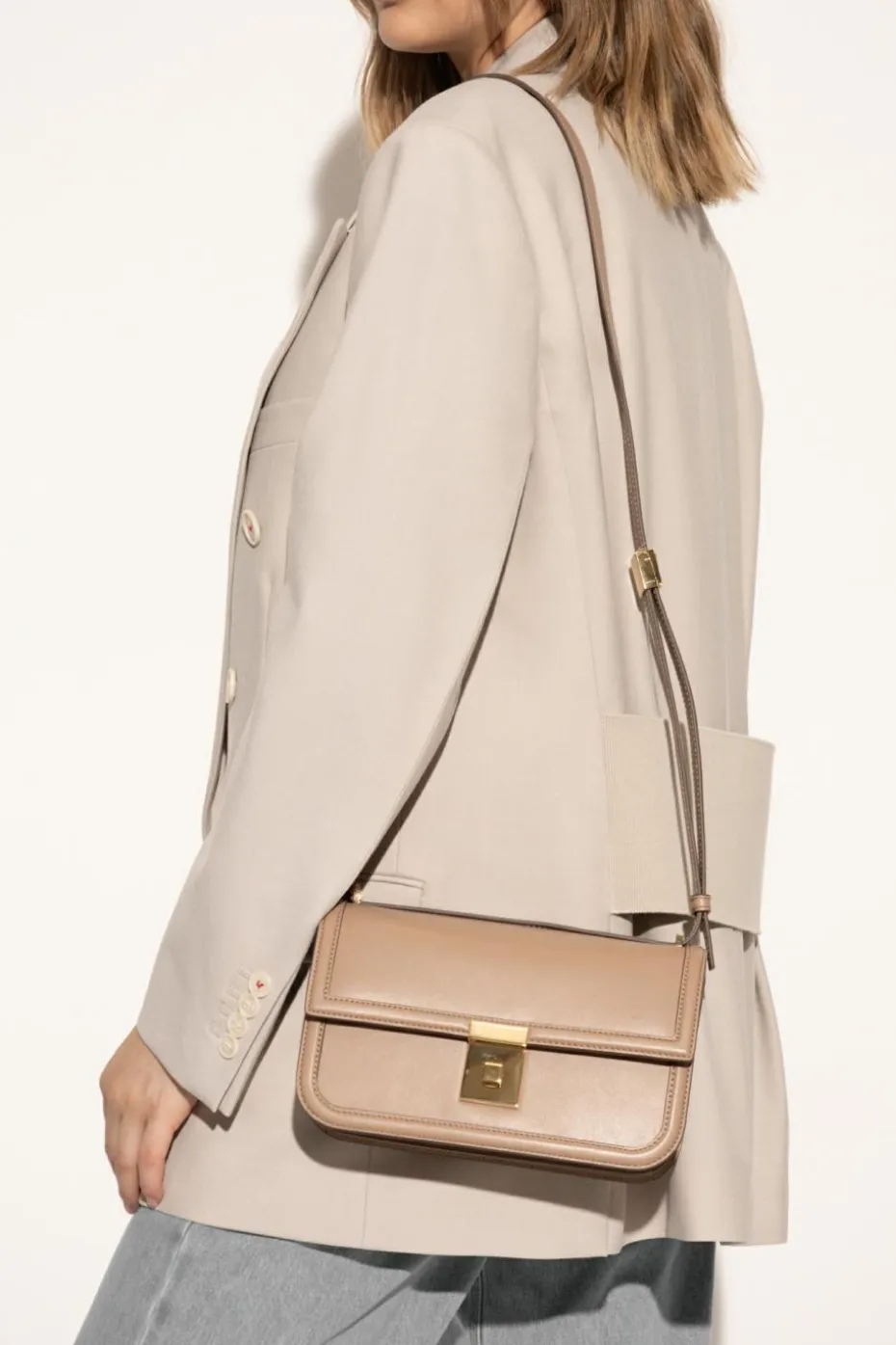 DeMellier beige Shoulder bag "Paris"