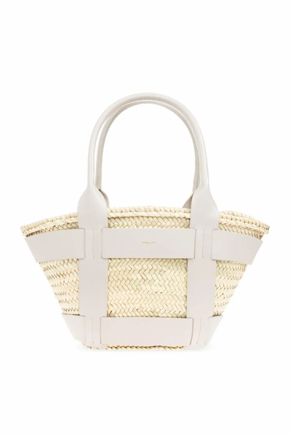 DeMellier cream "Santorini" shopper bag