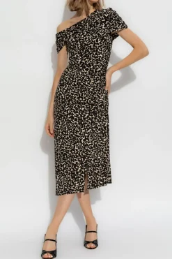 Diane Von Furstenberg BLACK Dress Agustin Midi