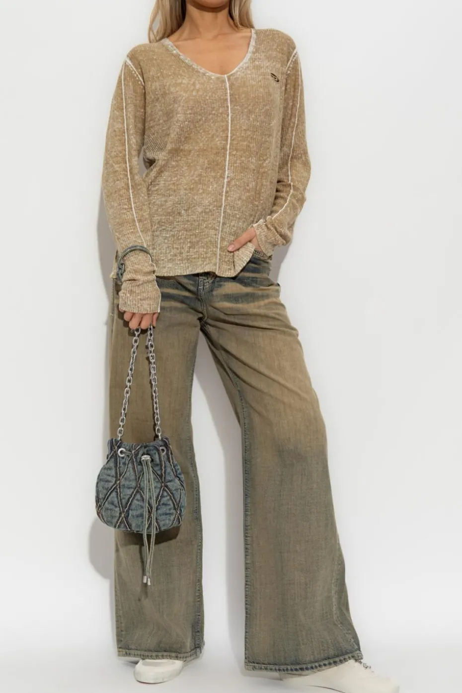 Diesel beige Sweater ` K-ROBBEL`