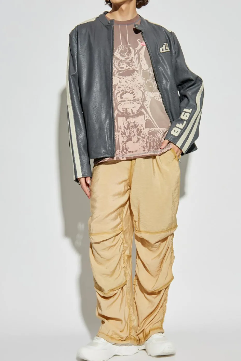 Diesel beige T-shirt 'T-BOXT-T13'