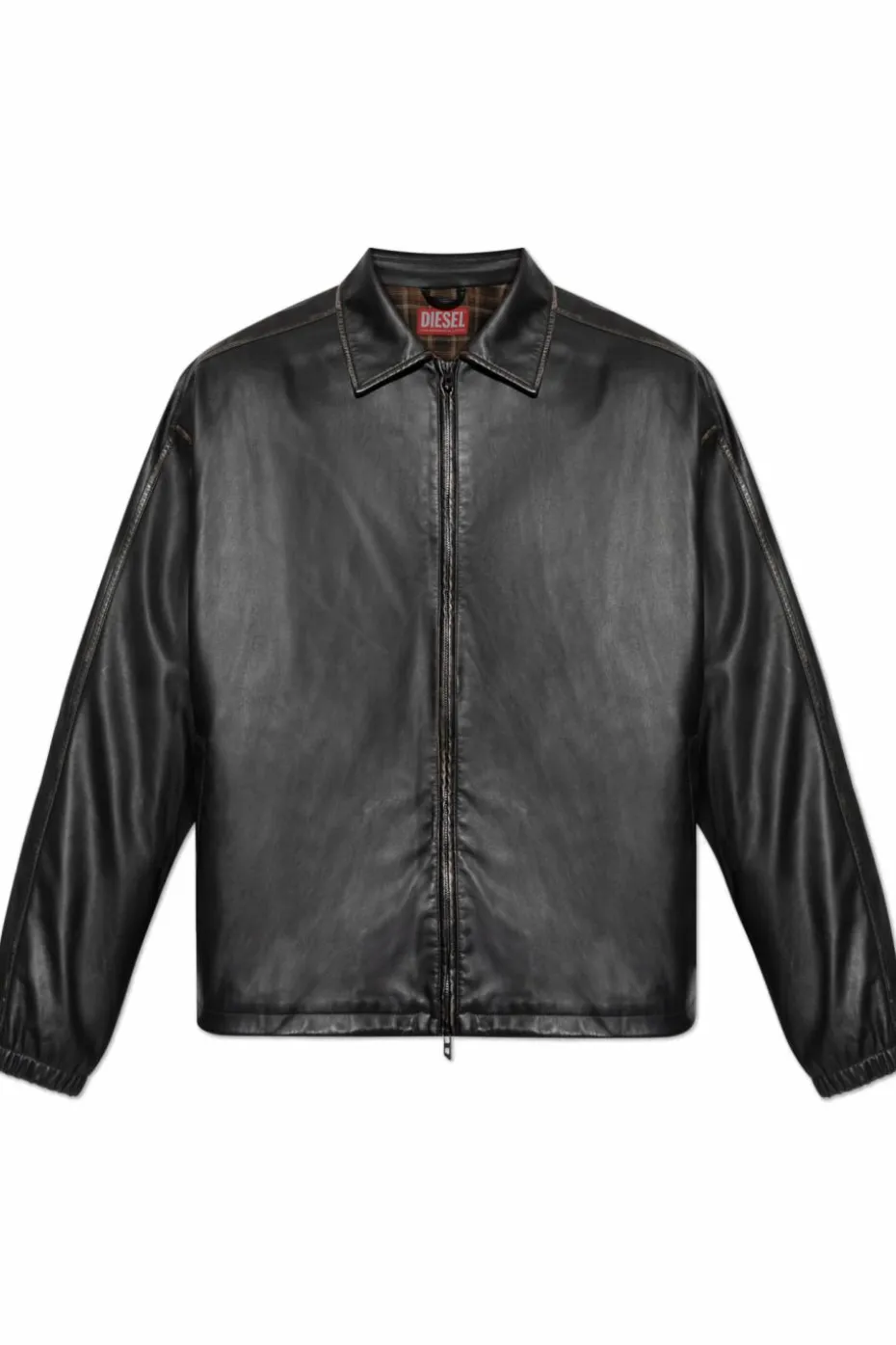 Diesel BLACK Artificial leather jacket `J-AKE`