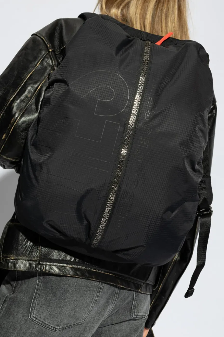 Diesel BLACK Backpack `ZIP-D ZIP-D BACKPACK`