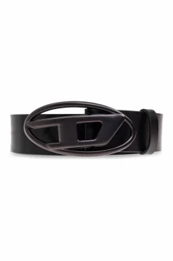 Diesel BLACK Belt OVAL D LOGO B