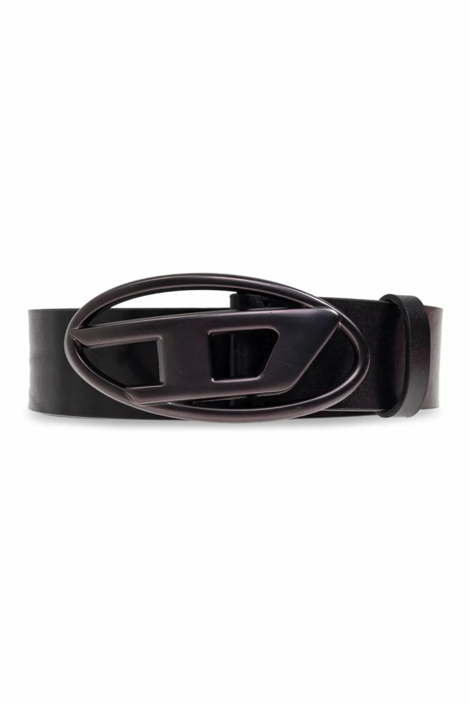 Diesel BLACK Belt OVAL D LOGO B