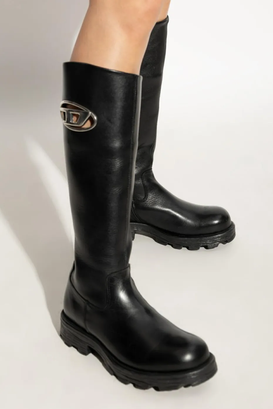 Diesel BLACK Boots D-HAMMER