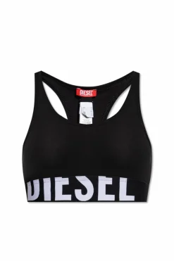 Diesel BLACK Bra UFSB-COTTON-RACE-BRALETTE
