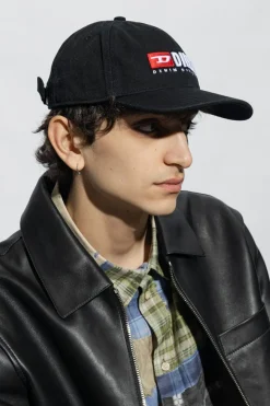 Diesel BLACK ‘CORRY-DIV-WASH’ baseball ap