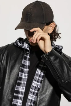 Diesel BLACK ‘C-RUN-WASH’ baseball cap