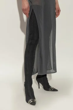 Diesel BLACK Denim heeled boots D-VENUS TBT