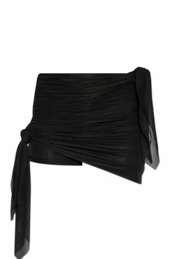 Diesel BLACK Draped skirt-shorts O-RUELLIA-PLAIN