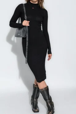 Diesel BLACK Dress `D-MOKKY-LS-MICRODIV`