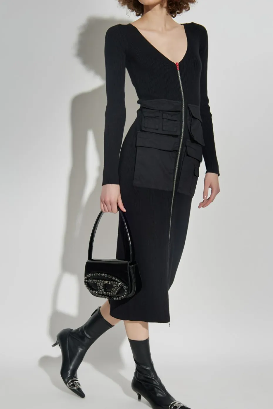Diesel BLACK Dress "M-MELTI-LS"