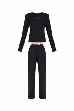 Diesel BLACK "GILDA-D-CORE" pajamas with logo