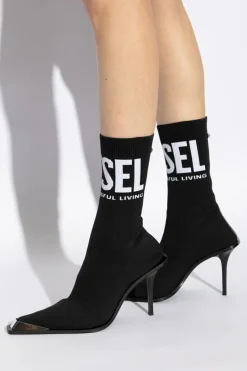 Diesel BLACK Heeled ankle boots D-TONA