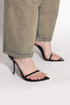 Diesel BLACK Heeled sandals D-TEN HALF