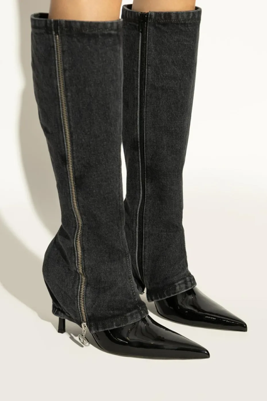 Diesel BLACK High-heeled boots `D-VENUS`