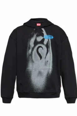 Diesel BLACK Hoodie ` S-BOXT-HOOD-T3`