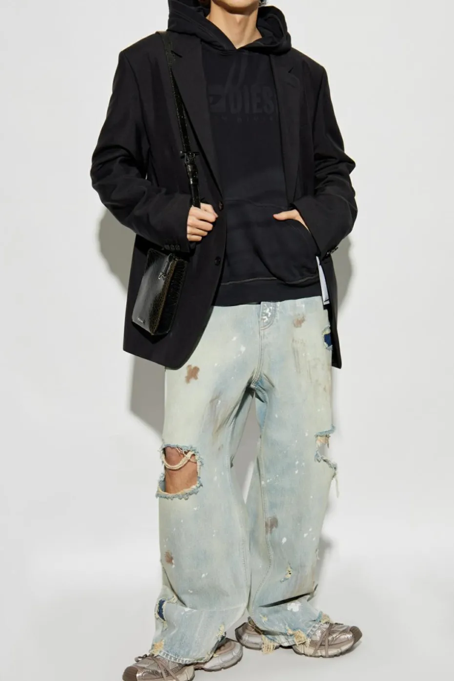 Diesel BLACK Hoodie S-BOXT-HOOD-R9