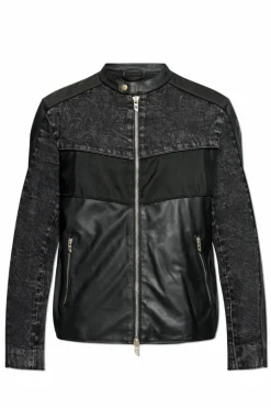 Diesel BLACK Jacket L-LEOPOL