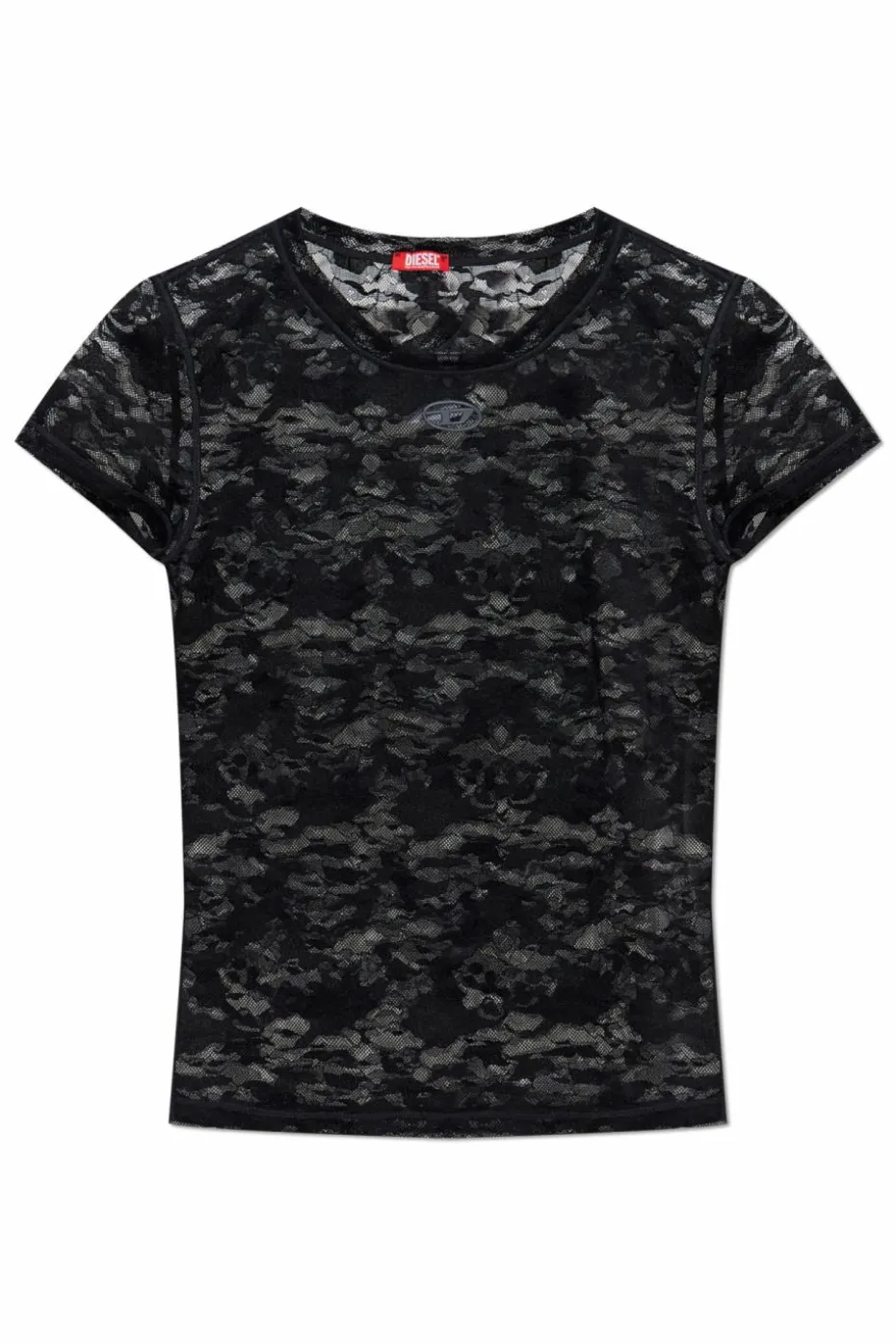 Diesel BLACK Lace top `KASIA-UTLT`
