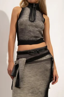 Diesel BLACK Leather belt