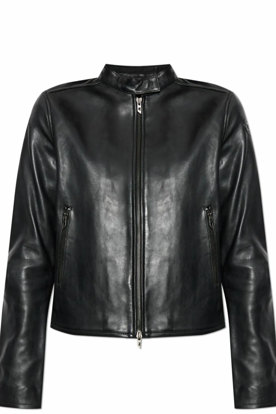 Diesel BLACK Leather jacket "L-AYLA"