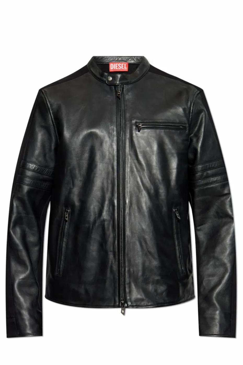 Diesel BLACK Leather jacket L-SIMZ
