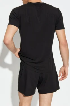 Diesel BLACK 2-pack t-shirts with logo `TOM-UTLT-2PACK`