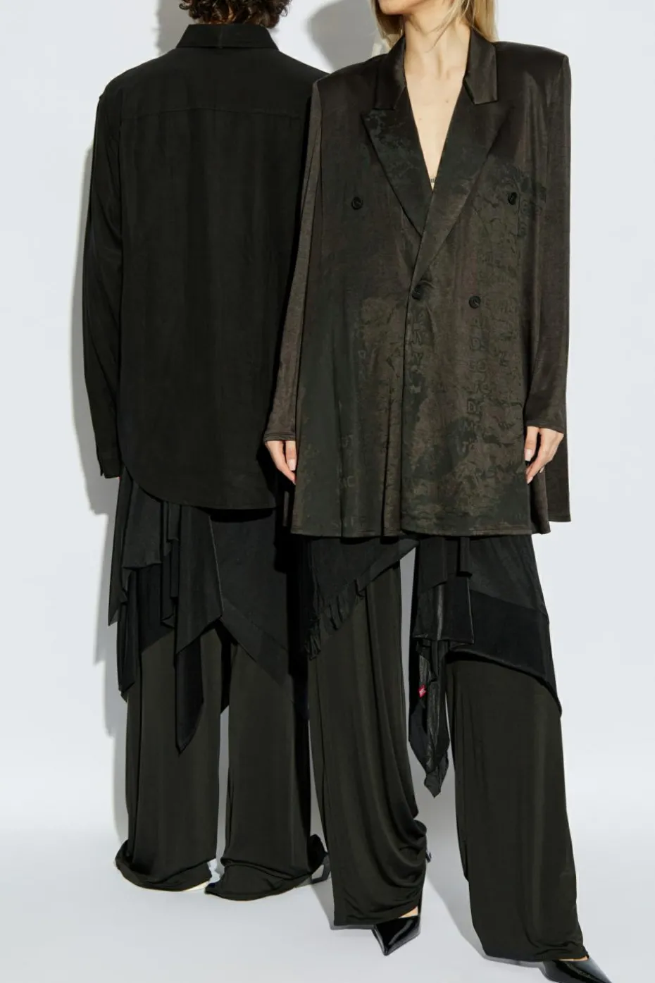 Diesel BLACK Pants P-FRIZZA-PLAIN