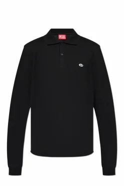 Diesel BLACK Polo T-REJUST-LS-DOVAL-PJ