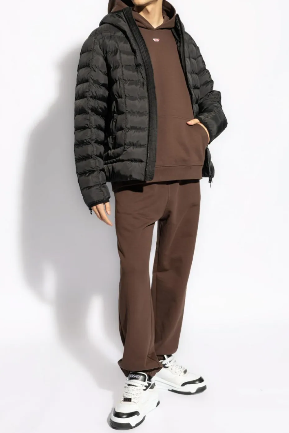 Diesel BLACK Quilted jacket 'W-STONE'