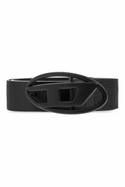Diesel BLACK Reversible belt with logo