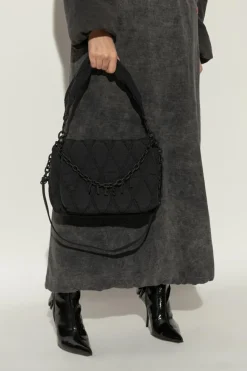 Diesel BLACK Shoulder bag CHARM-D SHOULDER
