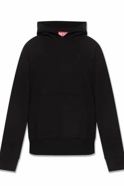 Diesel BLACK ‘S-MACS-HOOD-MEGOVAL-D’ hoodie