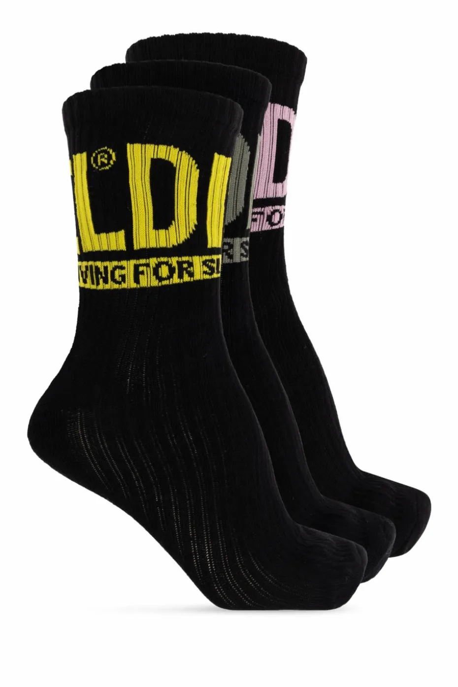 Diesel BLACK Socks SKM-RAY-3PACK-CUSHIONED