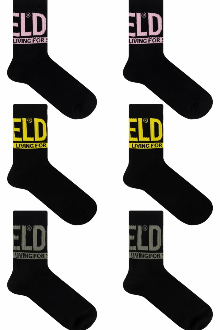 Diesel BLACK Socks SKM-RAY-3PACK-CUSHIONED