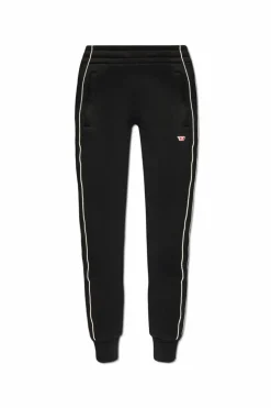 Diesel BLACK Sweatpants `P-JAM-PIPING-D`
