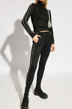 Diesel BLACK Sweatpants `P-JAM-PIPING-D`